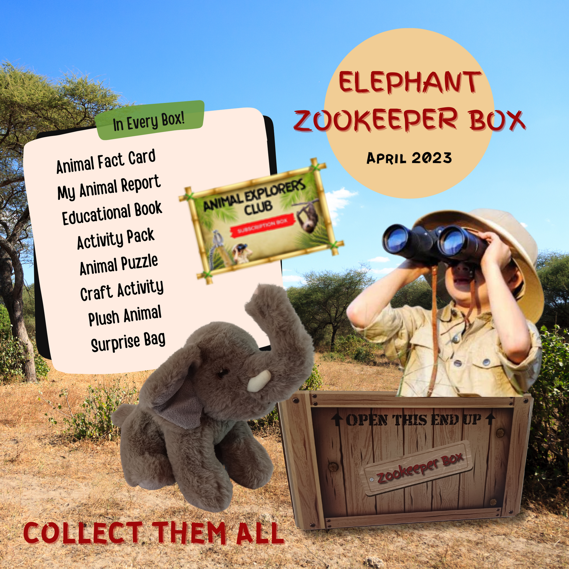 Elephant Zookeeper Subscription Box Animal Explorers Club
