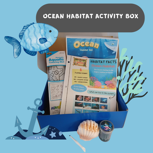 Ocean Habitat Activity Box - Animal Explorers Club Zookeeper Subscription Box