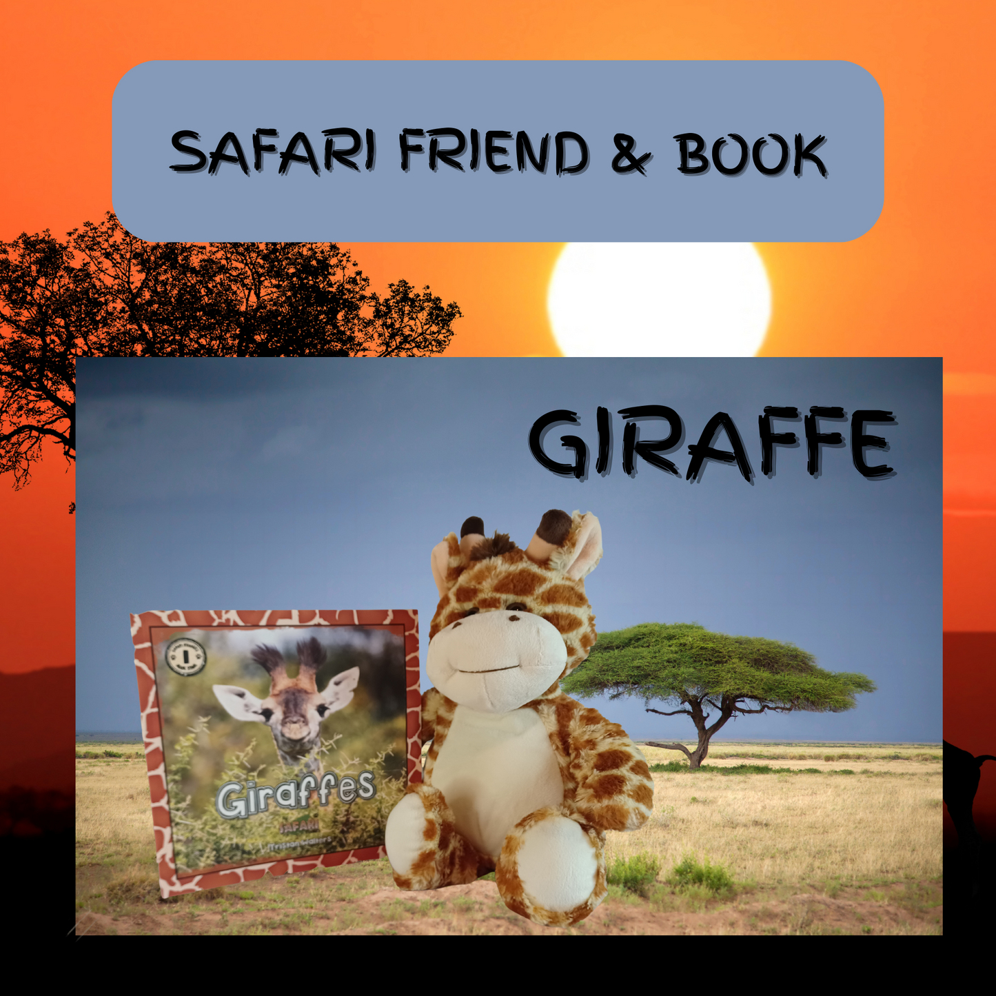 Safari Friend & Book Giraffe - Animal Explorers Club Zookeeper Subscription Box