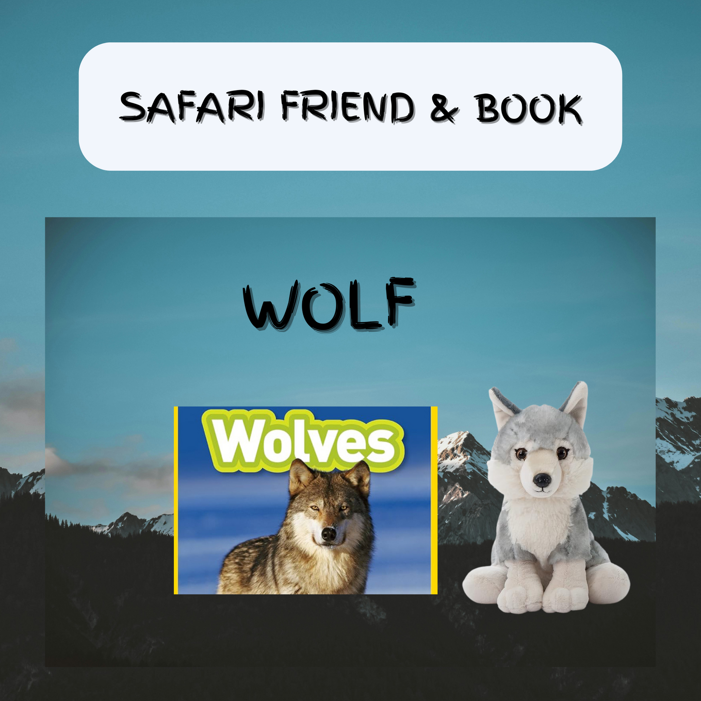 Safari Friend & Book - Wolf