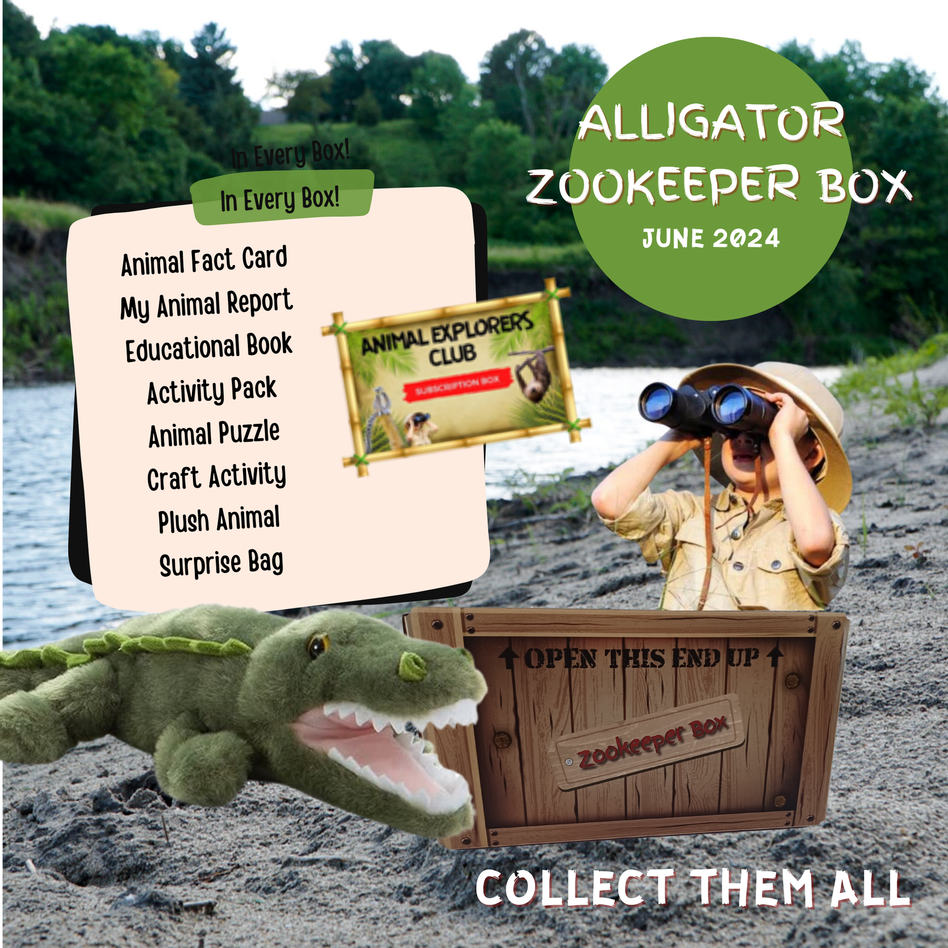 Alligator Zookeeper Subscription Box - Animal Explorers Club