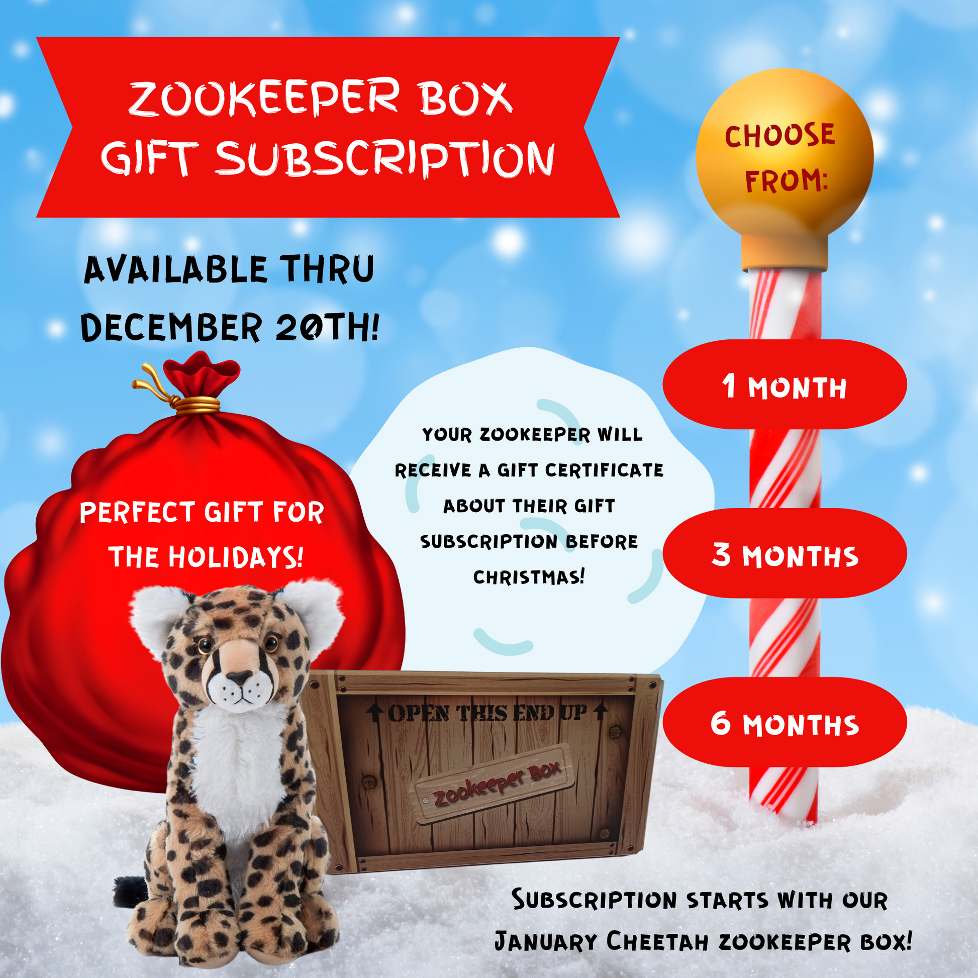 Holiday Zookeeper Box Gift Subscription