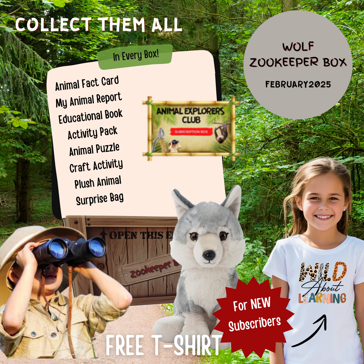 Zookeeper Box Subscription (Delivered Monthly)