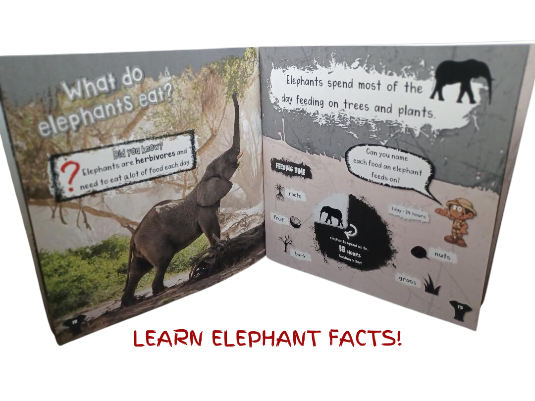 Learn Animal Facts with Safari Reader Book Set Elephant