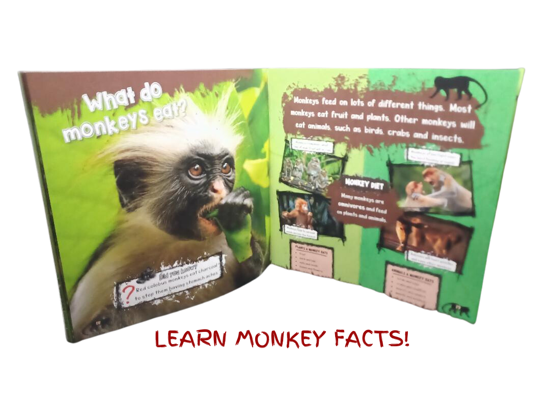 Learn Animal Facts with Safari Reader Book Set Monkey